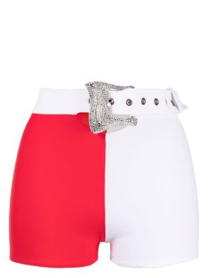 White on sale buckle shorts