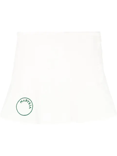 Marysia Venus logo embroidered miniskirt