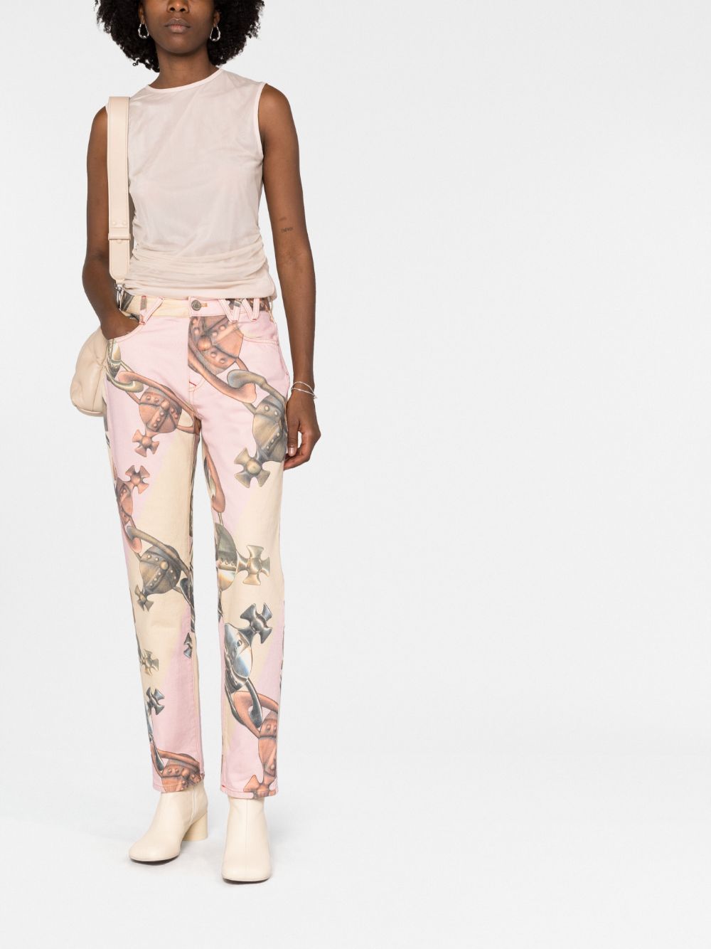 Vivienne Westwood Jeans met logoprint - Roze