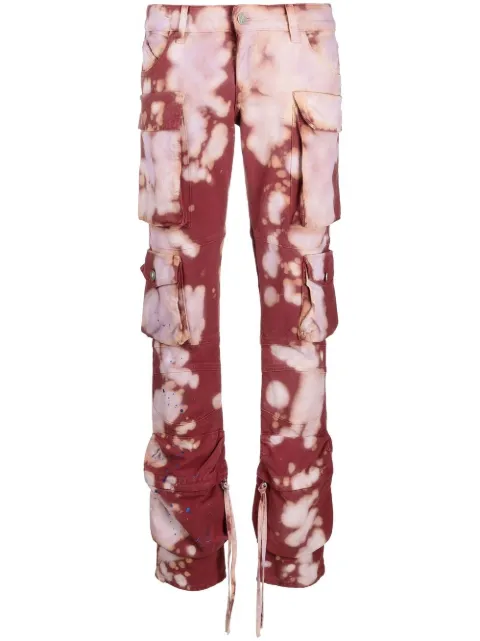 The Attico Essie tie-dye cargo trousers