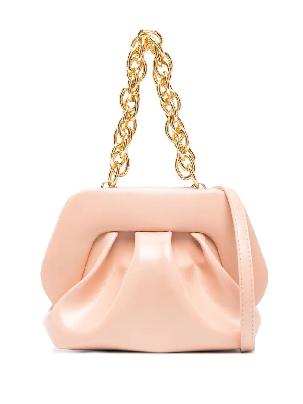 

Themoirè bolsa de mano con correa de cadena - Rosado