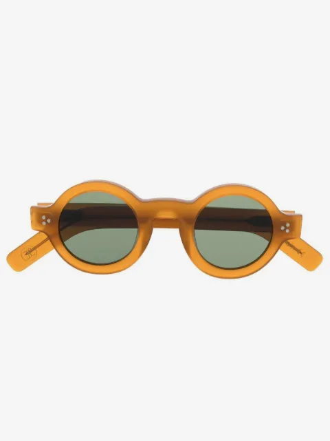 Lesca round-frame tinted sunglasses