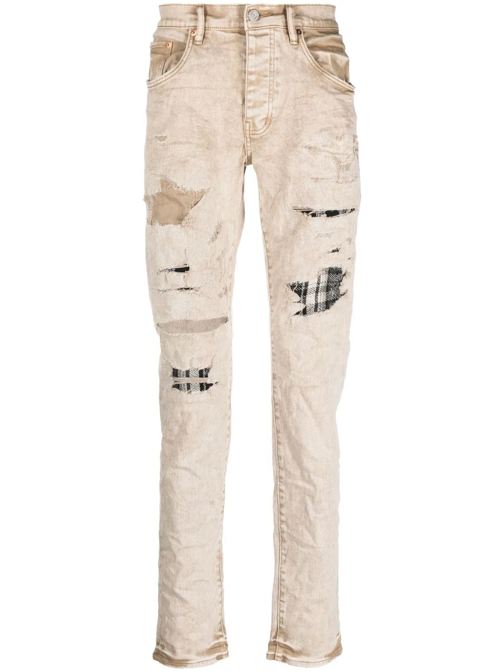 

Purple Brand distressed-effect jeans - Neutrals