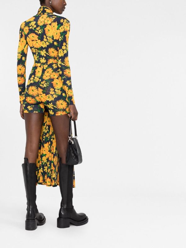 Balenciaga floral-print Playsuit - Farfetch