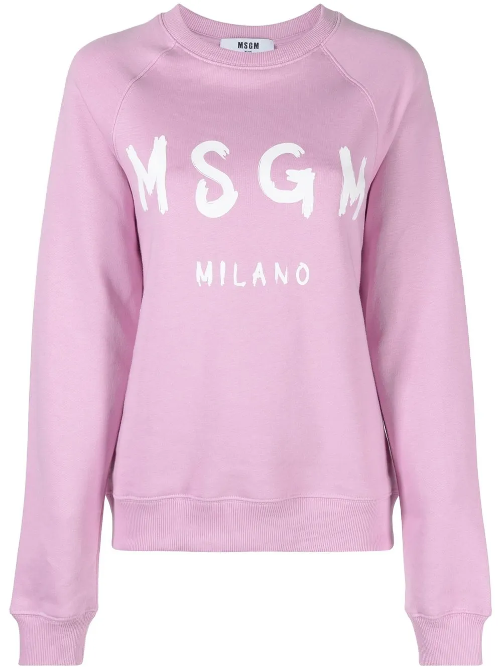 

MSGM logo-print crew-neck sweatshirt - Purple