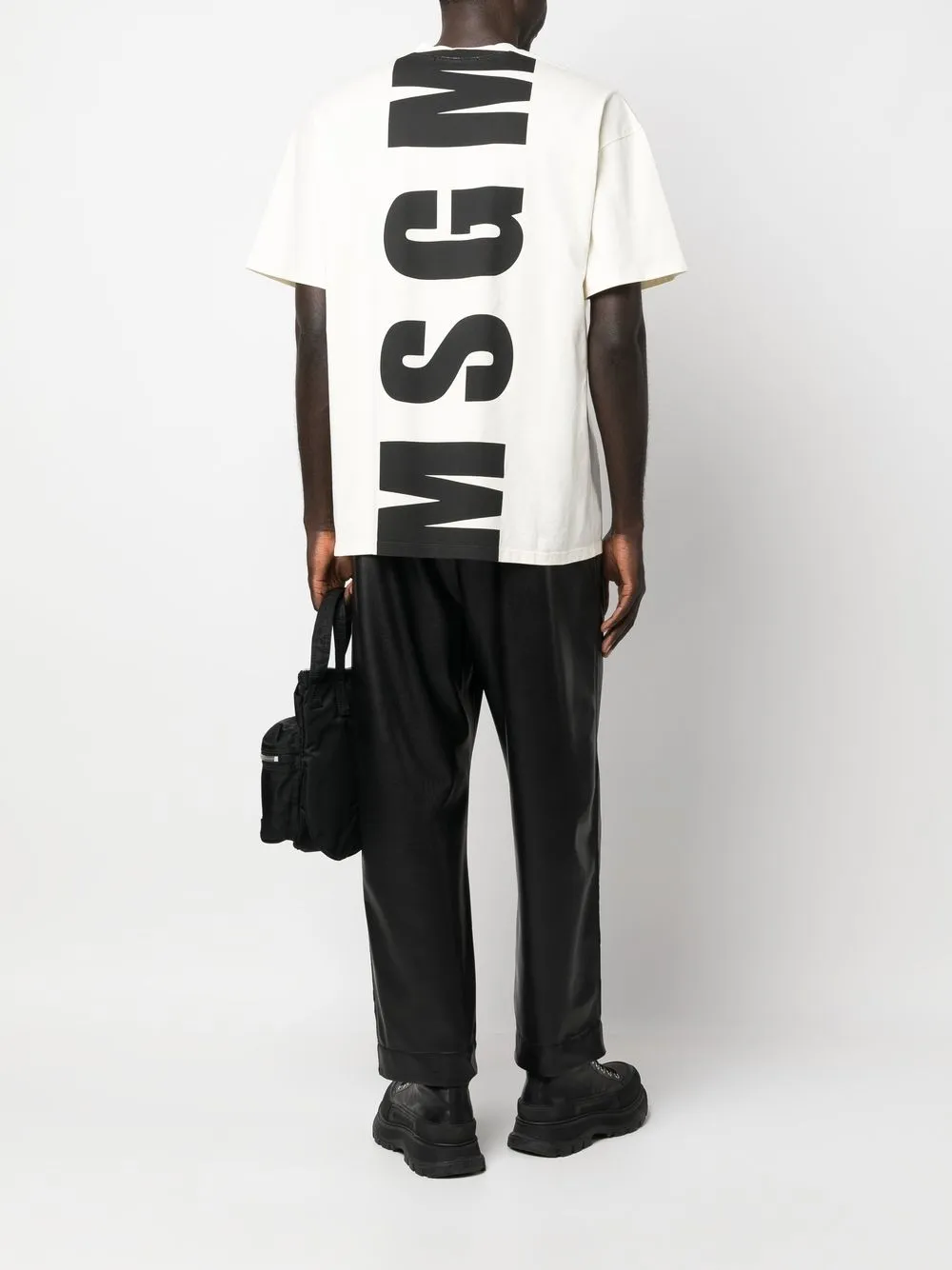 

MSGM playera con etiqueta del logo - Neutro