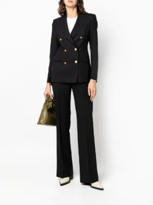 black womens trouser suit