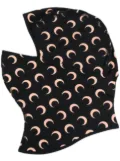 Marine Serre Regenerated Moon-print balaclava - Black