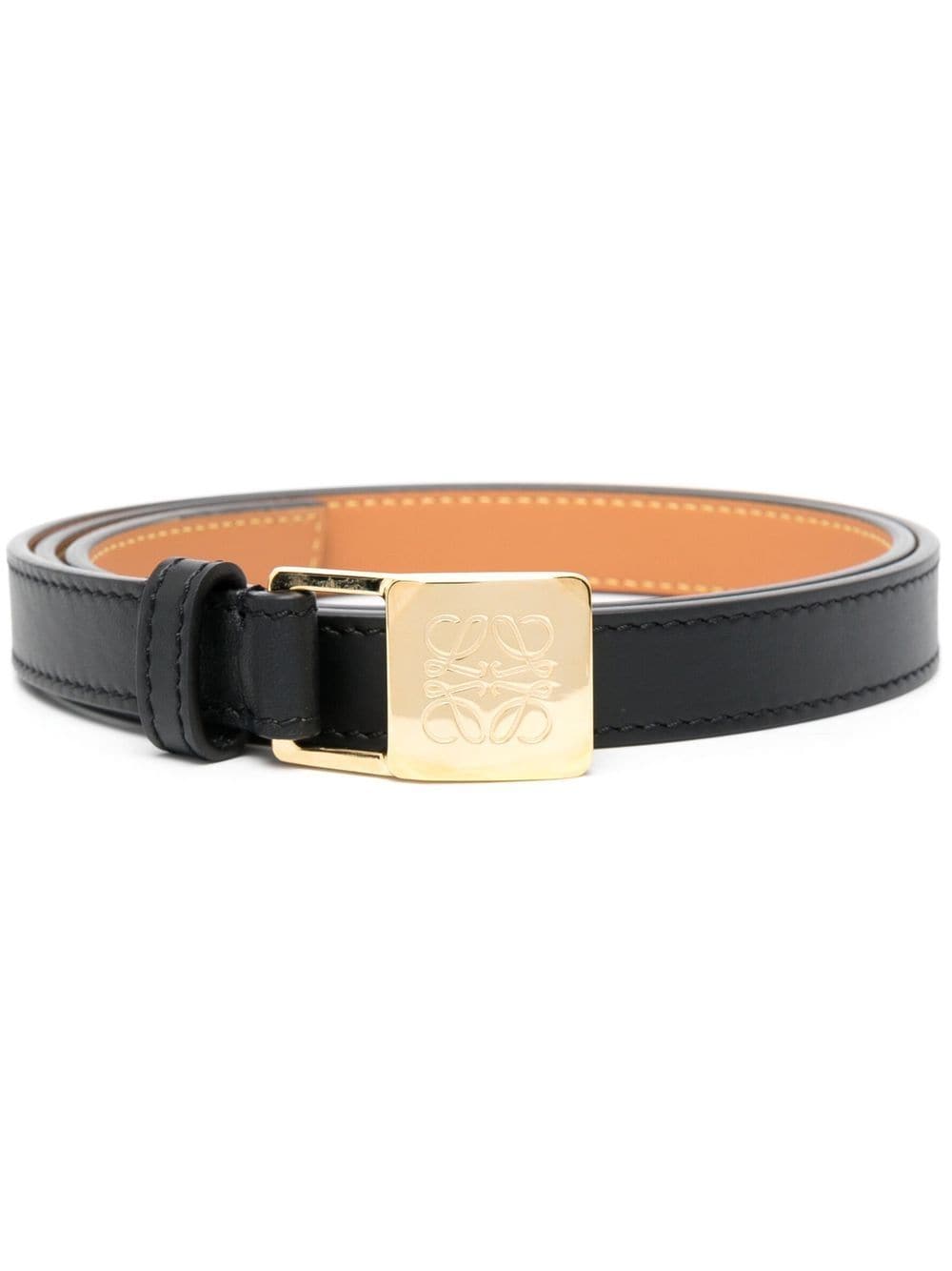 Loewe Amazona Padlock Belt In Black