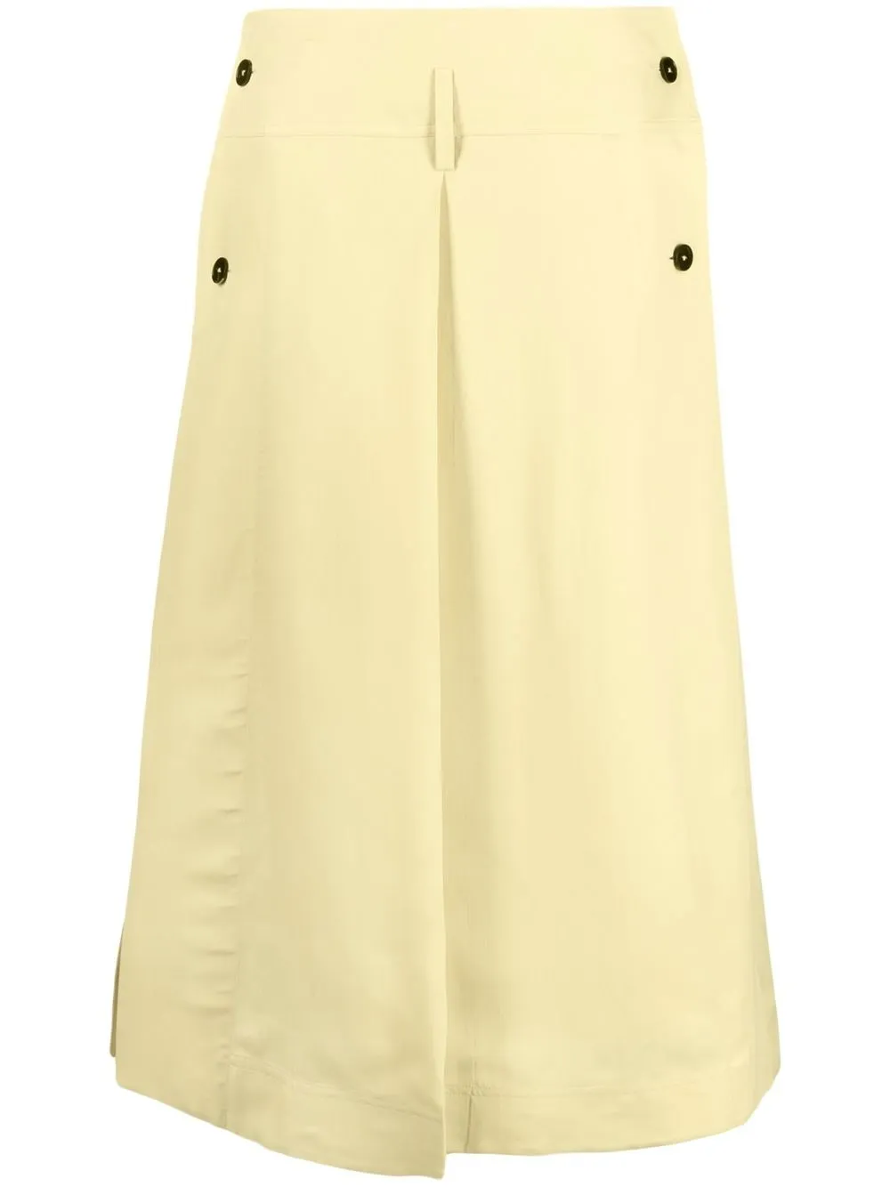 

Jil Sander A-line side-button skirt - Yellow