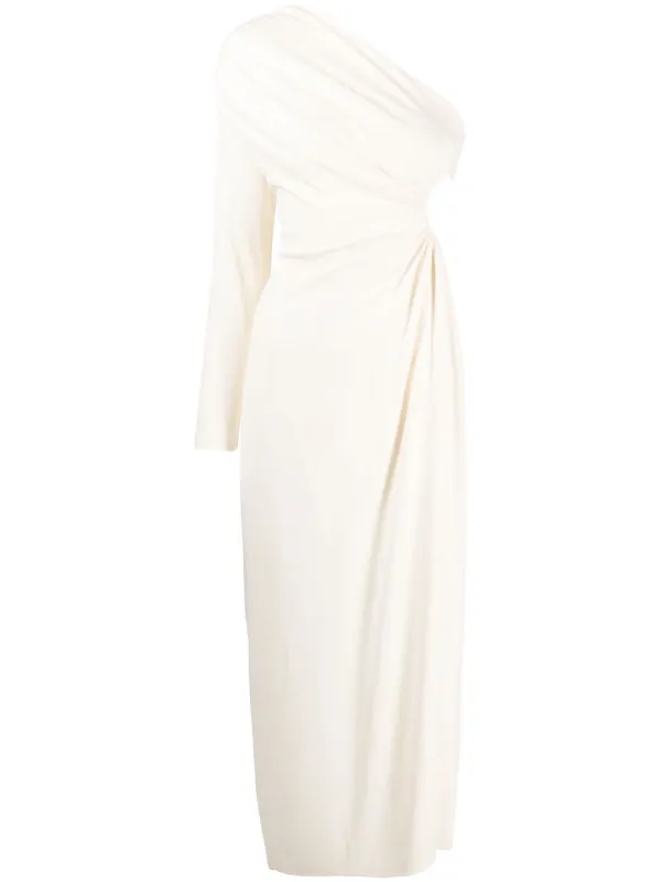 White one shoulder outlet dress uk