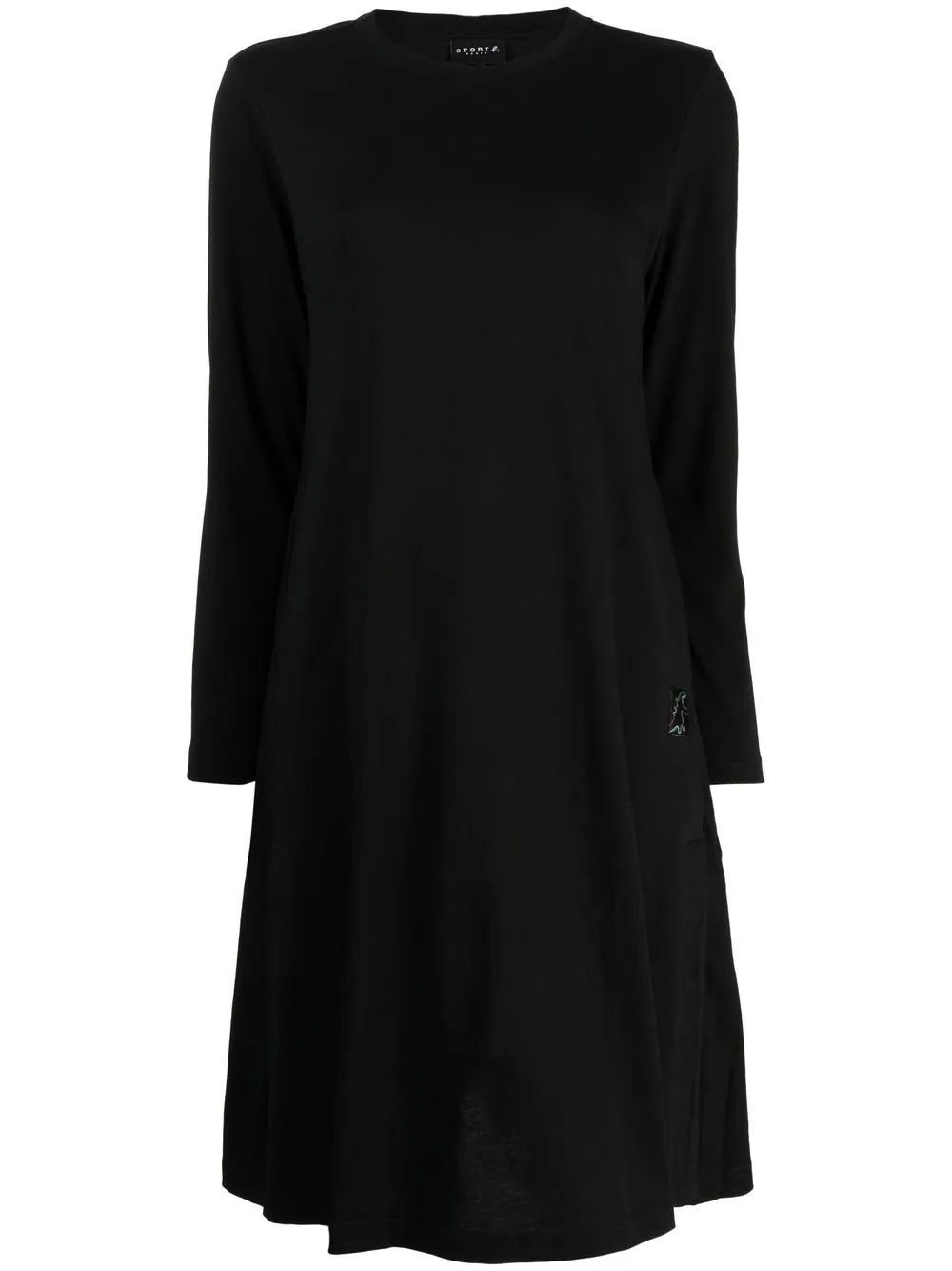 

SPORT b. by agnès b. vestido con logo bordado - Negro