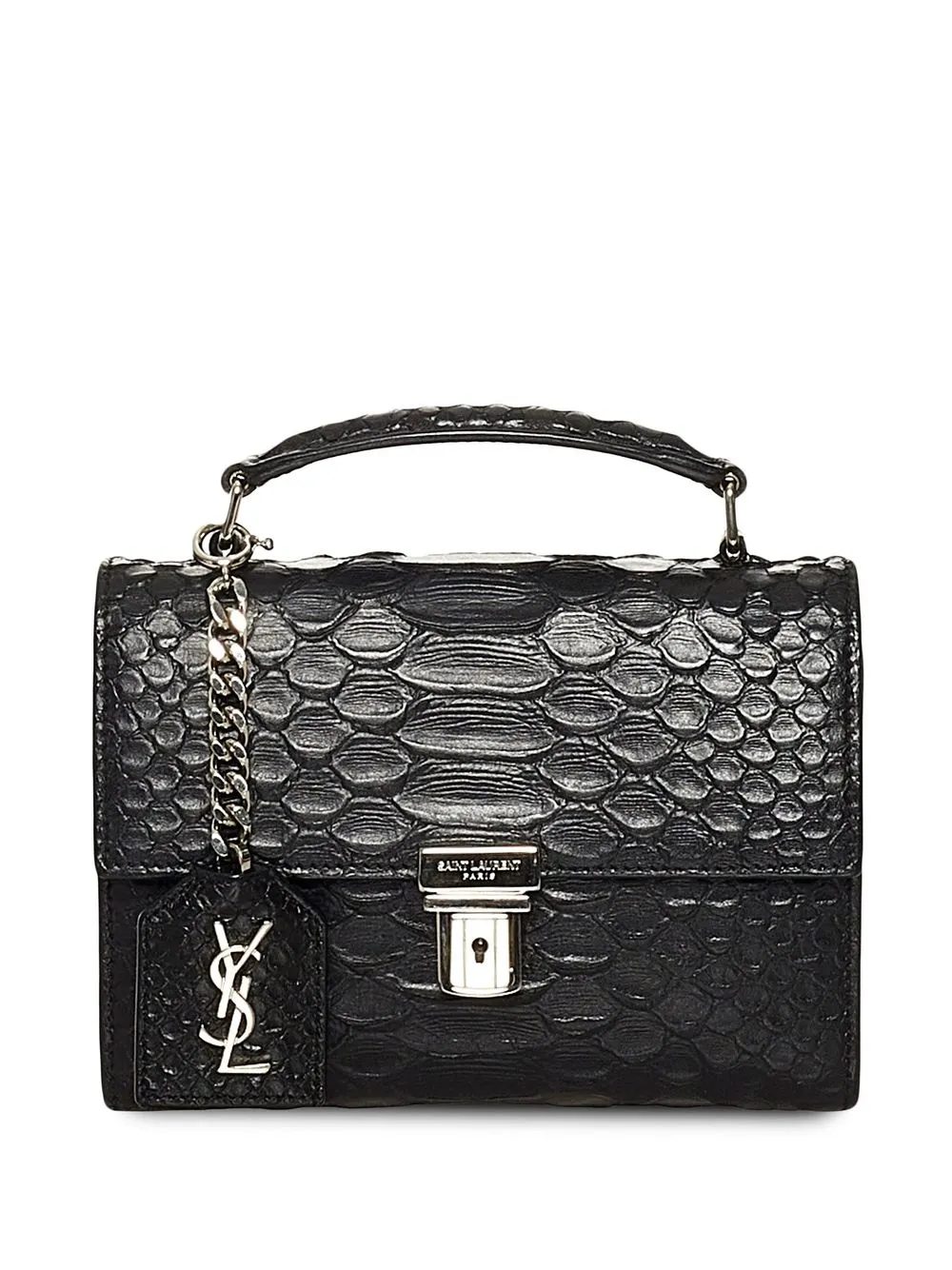 

Yves Saint Laurent Pre-Owned tote High School mini con cocodrilo en relieve - Negro