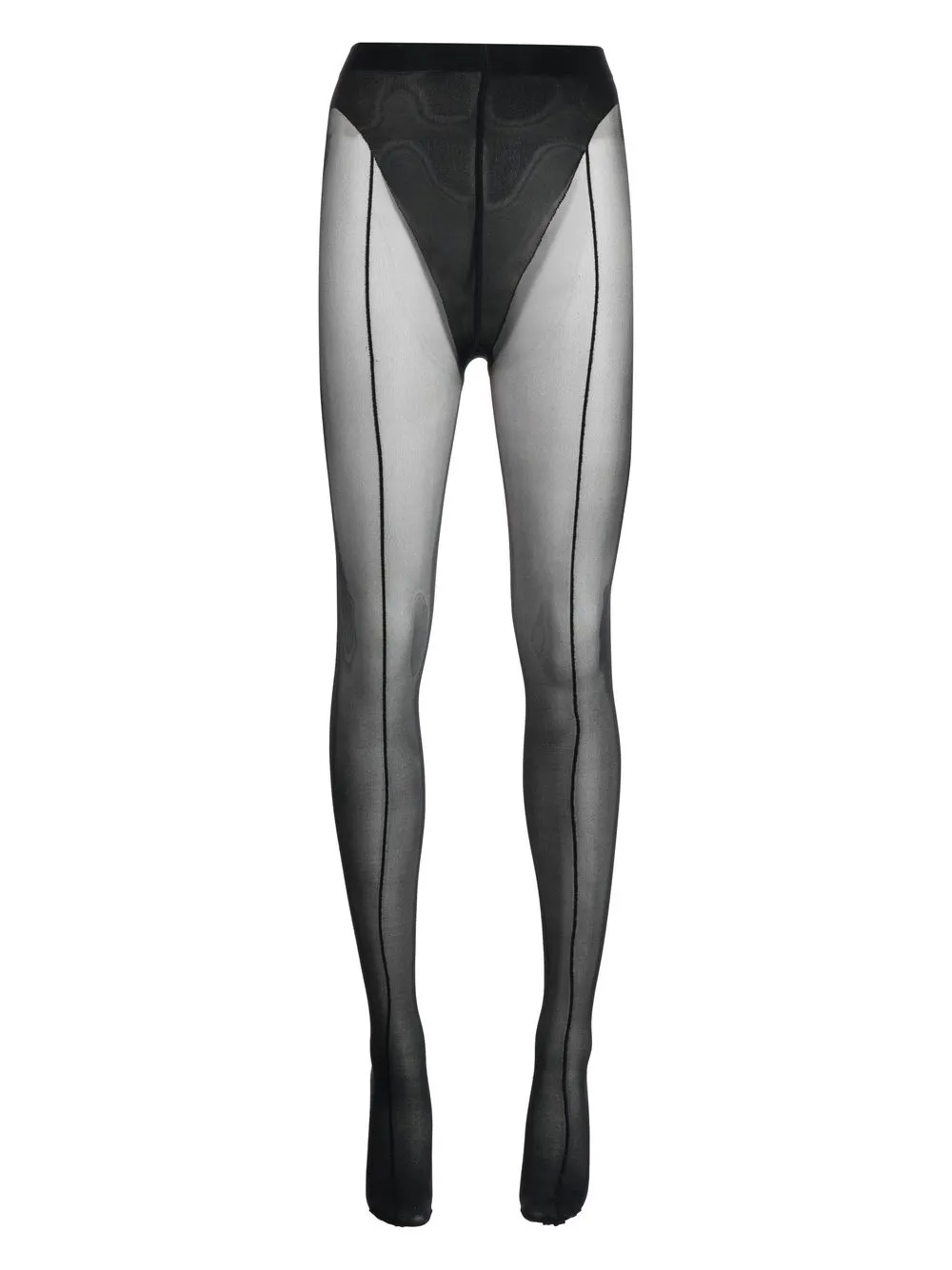 

Wolford exposed-seam detail tights - Black