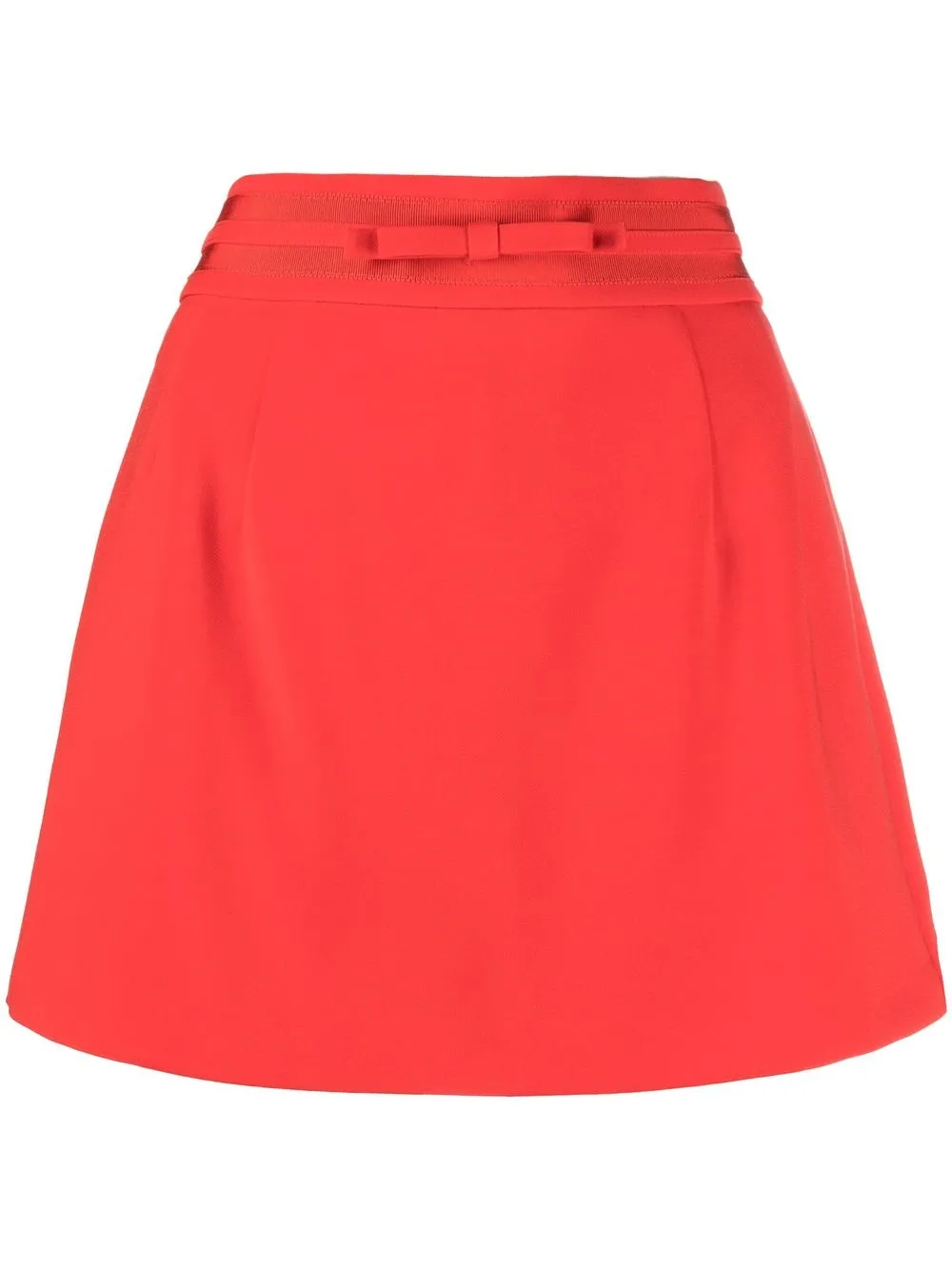 

RED Valentino shorts de vestir con tiro alto - Rojo