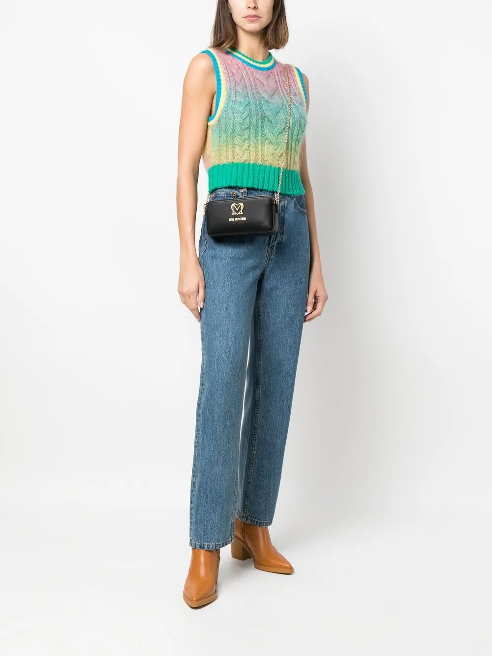 Love Moschino logoplaque Crossbody Bag Farfetch