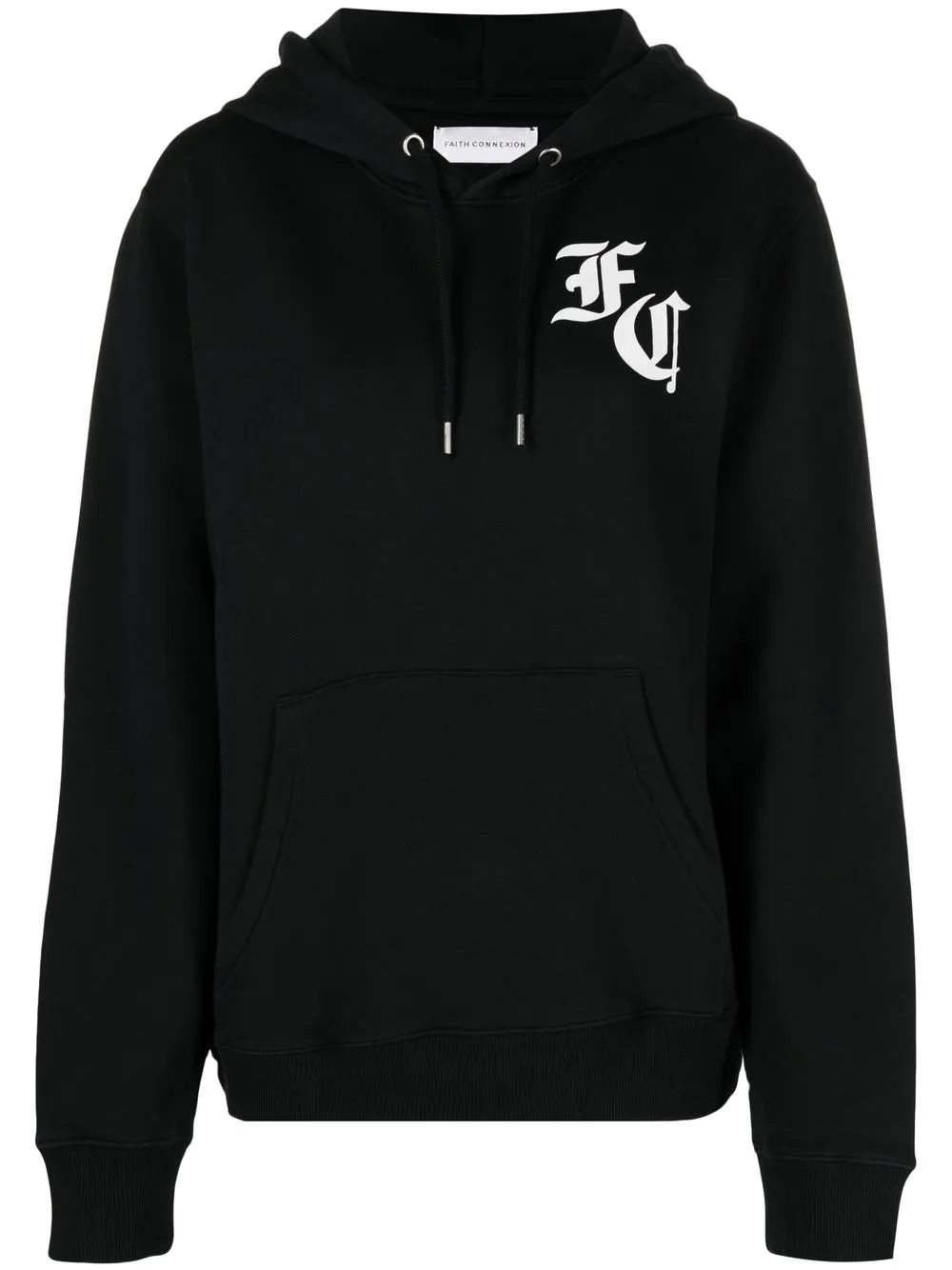 

Faith Connexion logo print pullover hoodie - Black