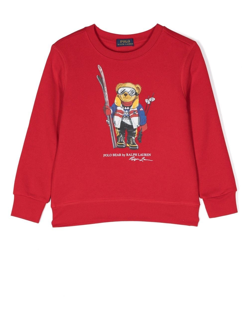Ralph Lauren Kids Polo bear-print sweatshirt - Red