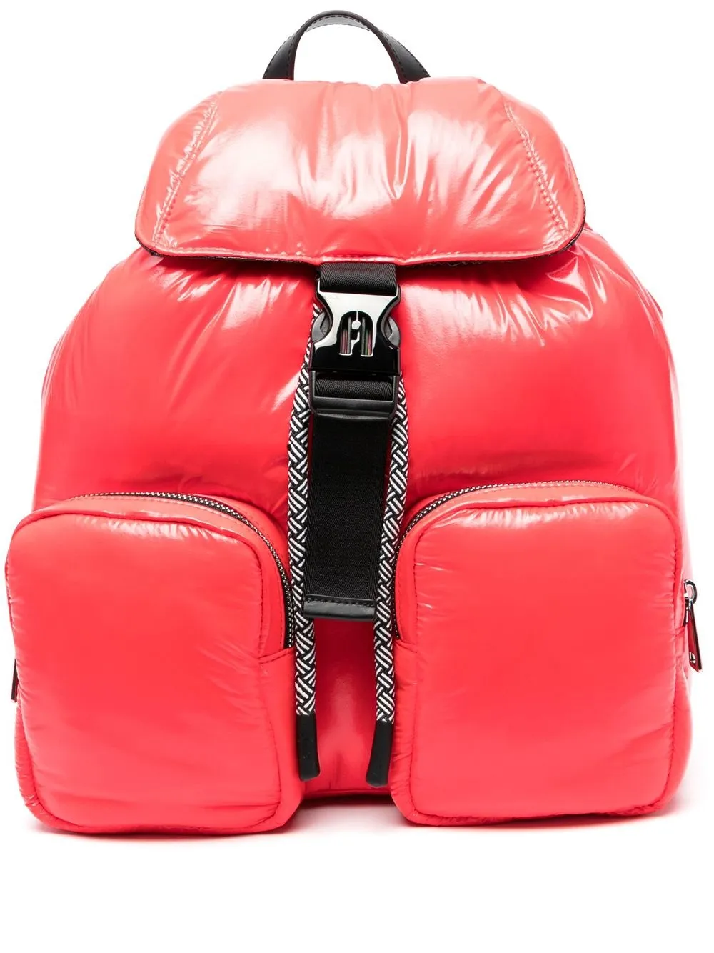 

Furla multi-pocket backpack - Red