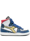 Diadora high-top colour-block sneakers - White