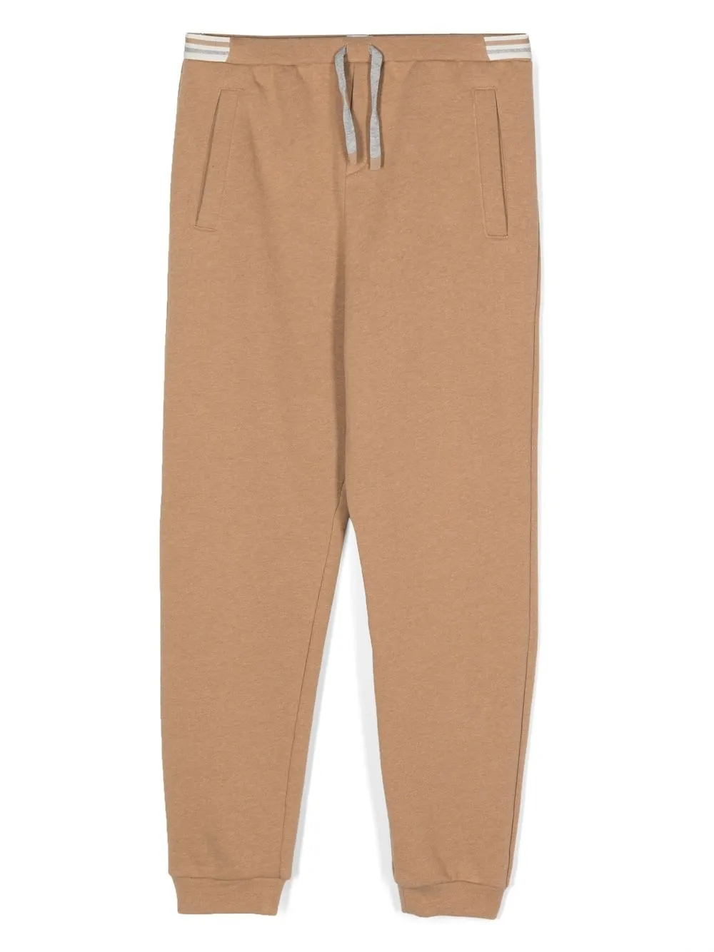 

Eleventy Kids tapered-leg track pants - Brown