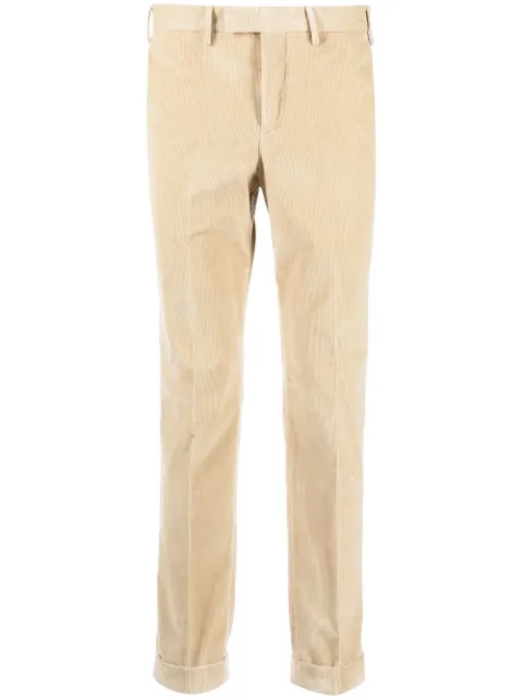 PT Torino pantalon slim en velours côtelé