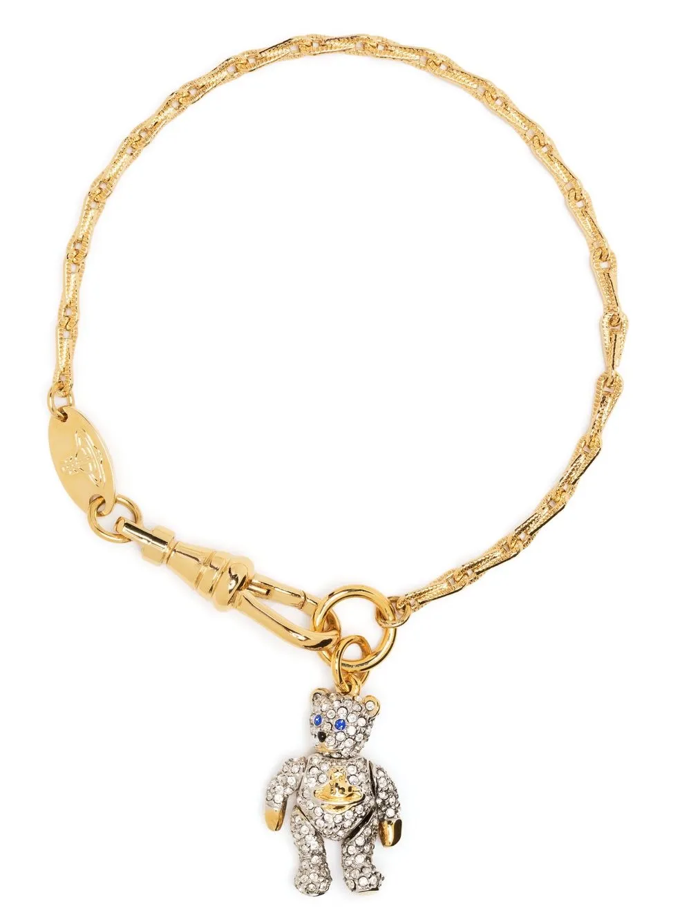 

Vivienne Westwood teddy bear charm bracelet - Gold