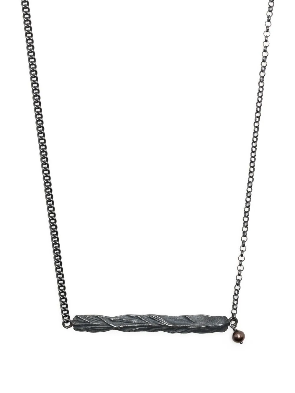 

Detaj textured-pendant necklace - Black