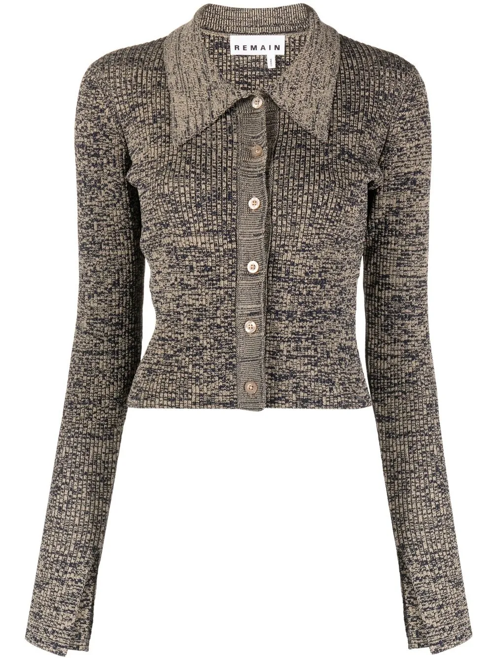 

REMAIN Kulia mélange-effect cardigan - Neutrals