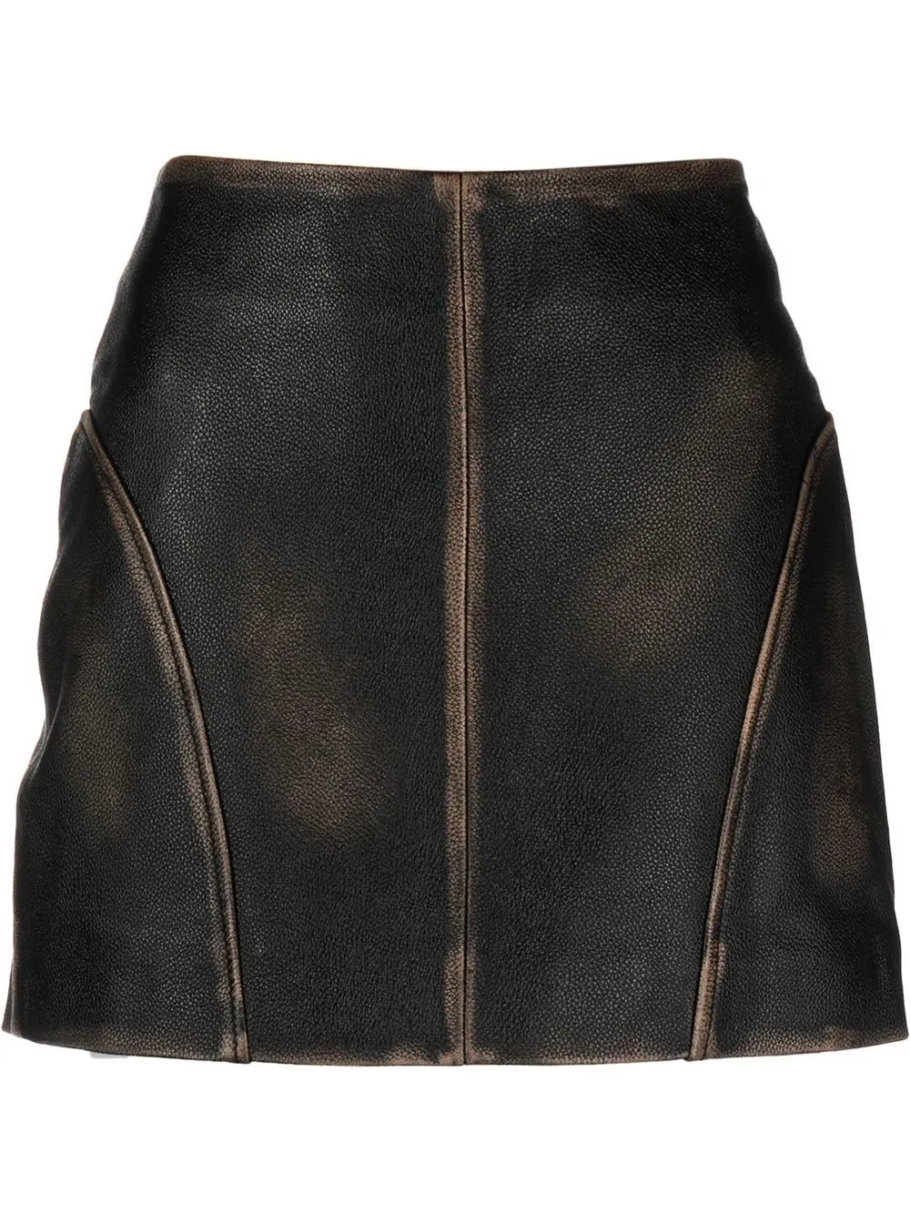 

REMAIN Jula leather miniskirt - Black