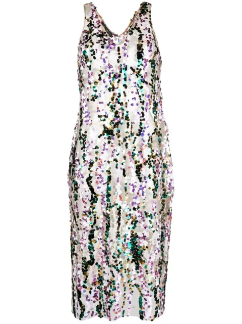 SIEDRES Rhode V-neck sequin dress