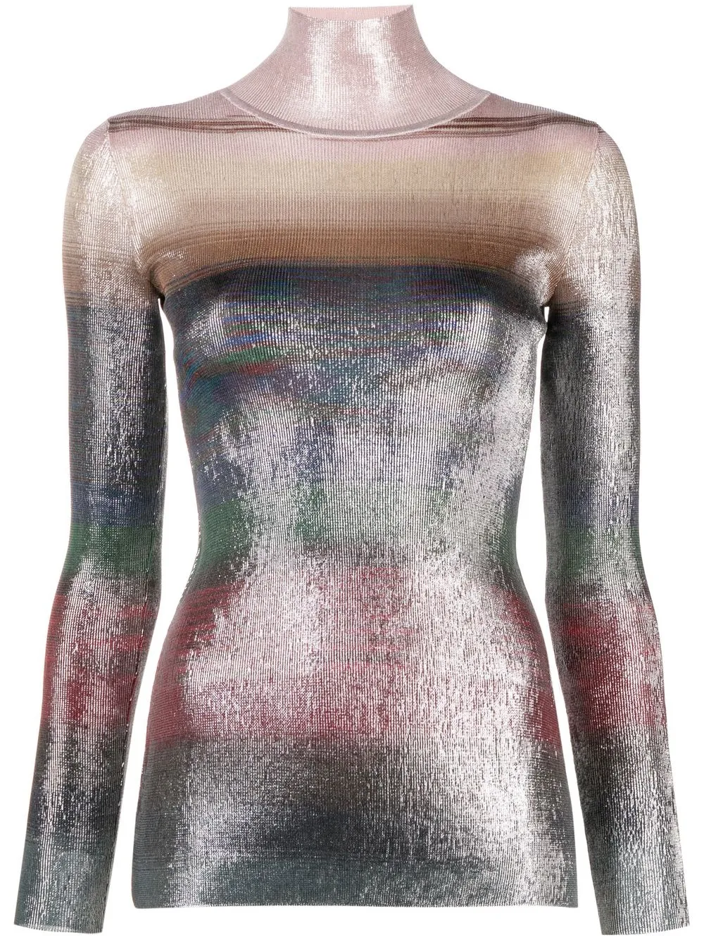 

Missoni metallic-finish mock-neck top - Neutrals