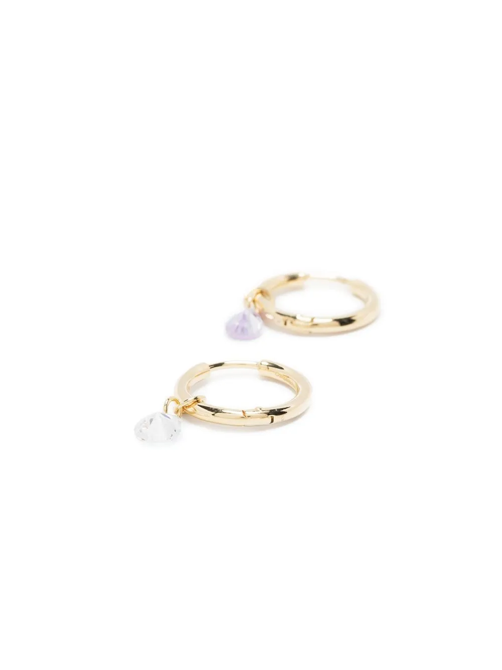 Completedworks Gold Plated Mismatched Hoop Earrings In Gold
