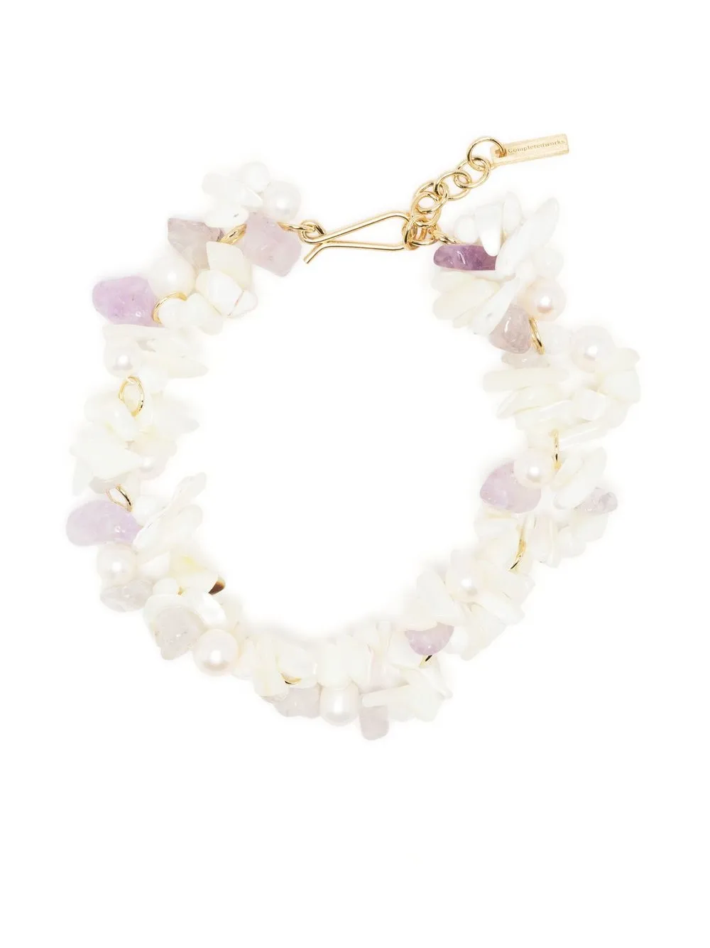 

Completedworks amethyst beaded bracelet - White