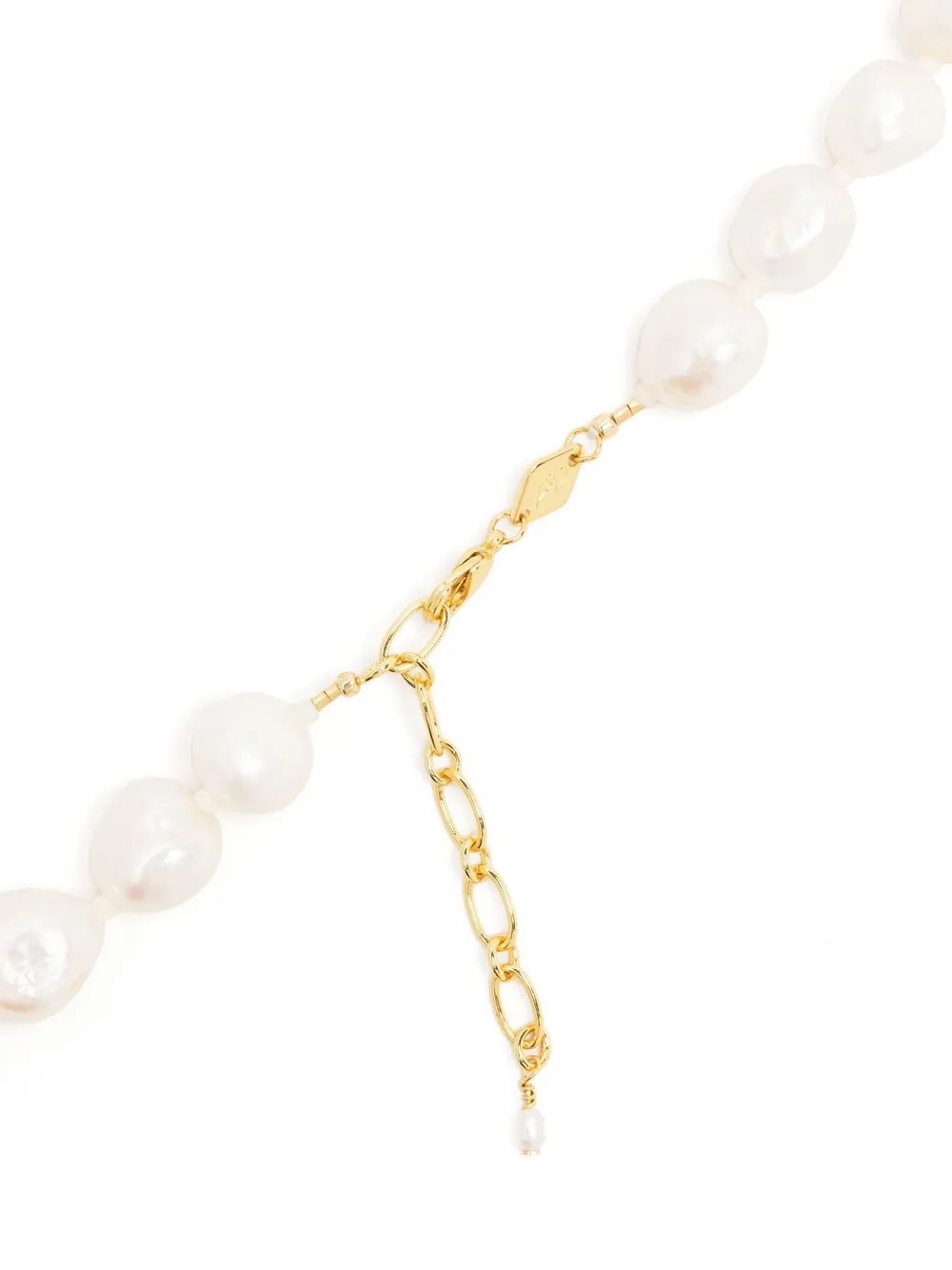 Anni Lu Stellar Pearl Necklace In White
