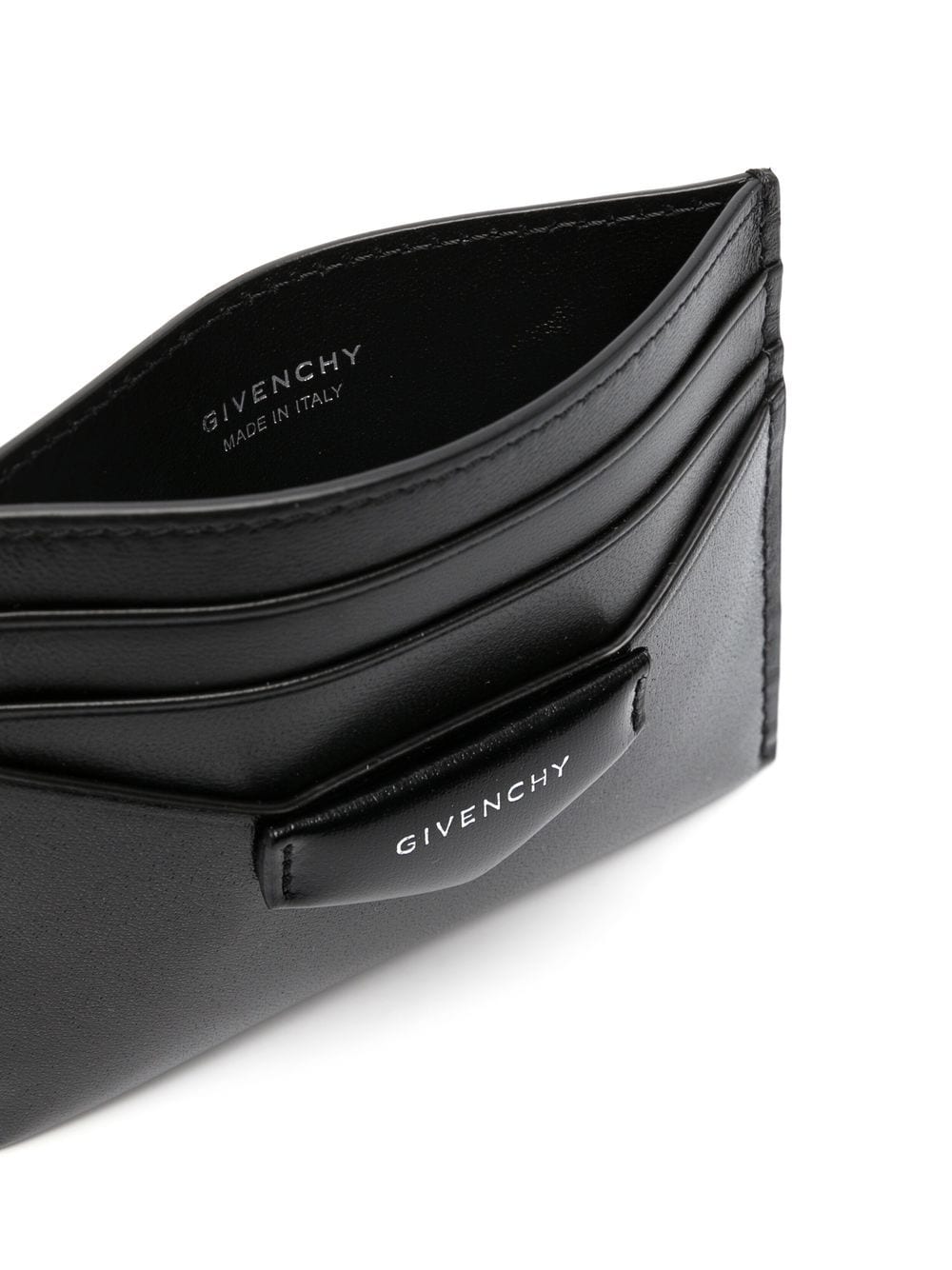 Shop Givenchy Antigona Leather Cardholder In Black