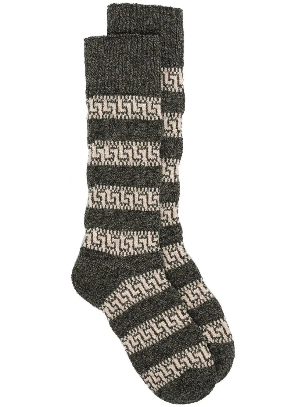 

Isabel Marant Justinela patterned ankle socks - Green