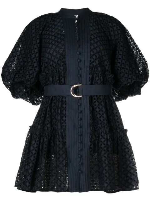 Acler Potters broderie anglaise mini dress