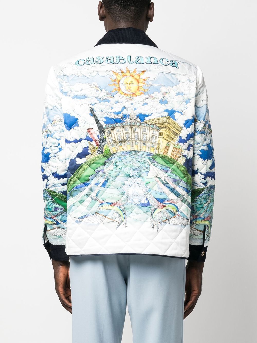 Casablanca logo-jacquard Bomber Jacket - Farfetch