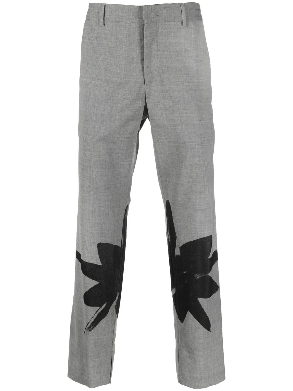 

MSFTSrep abstract-print straight-leg trousers - Grey