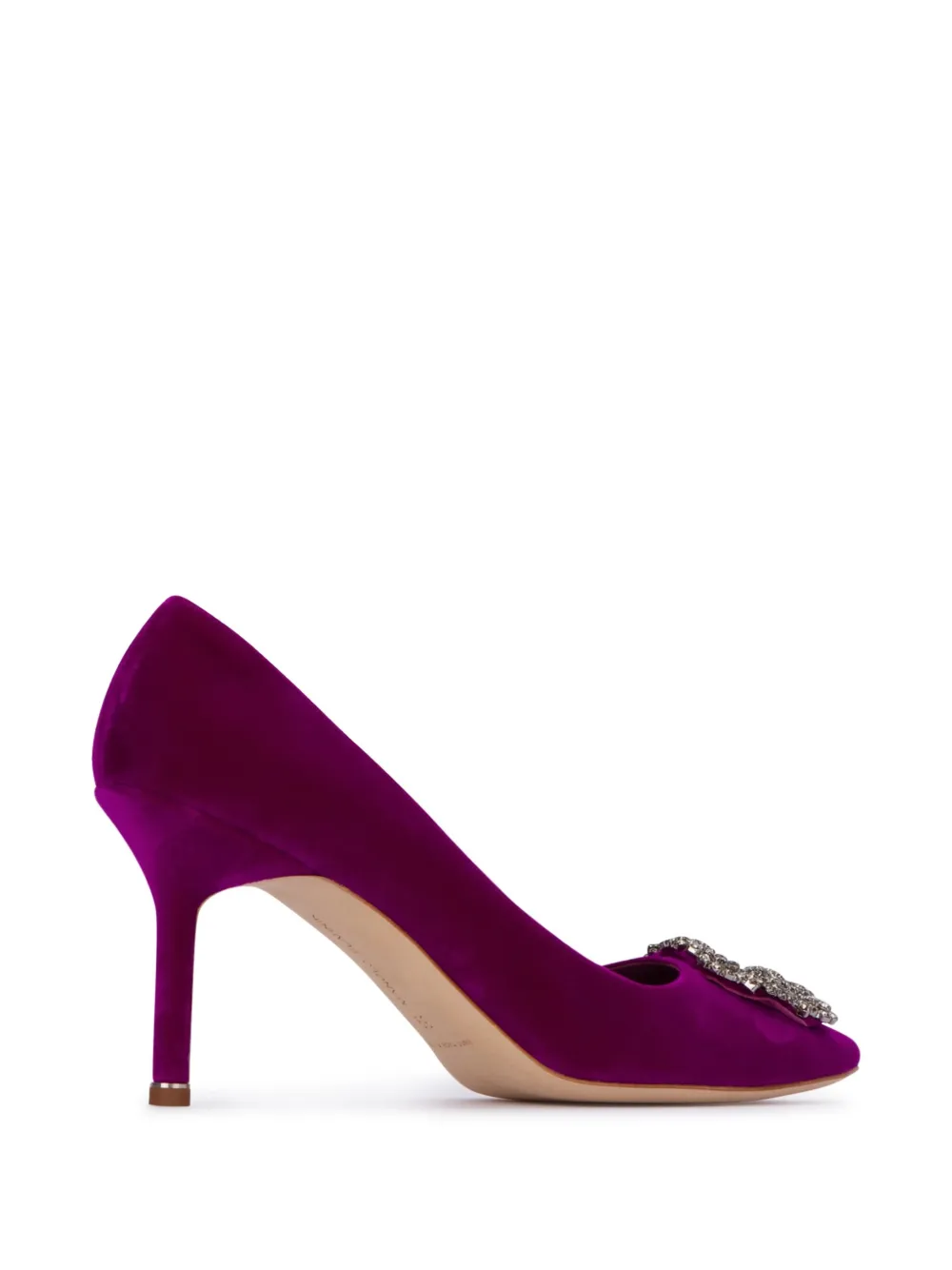 Manolo Blahnik 85mm Hangisi pumps Purple