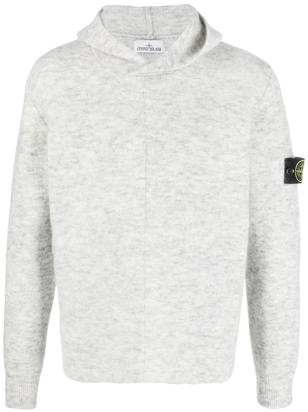 

Stone Island hoodie con parche Compass - Gris