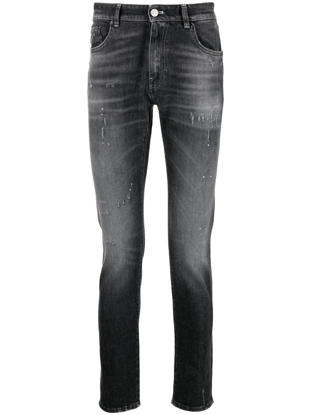 

PT TORINO skinny jeans con efecto envejecido - Gris