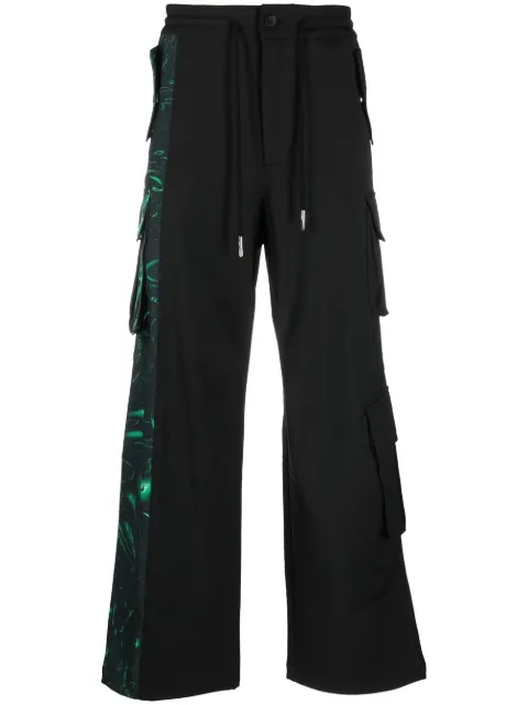 Feng Chen Wang graphic logo track pants
