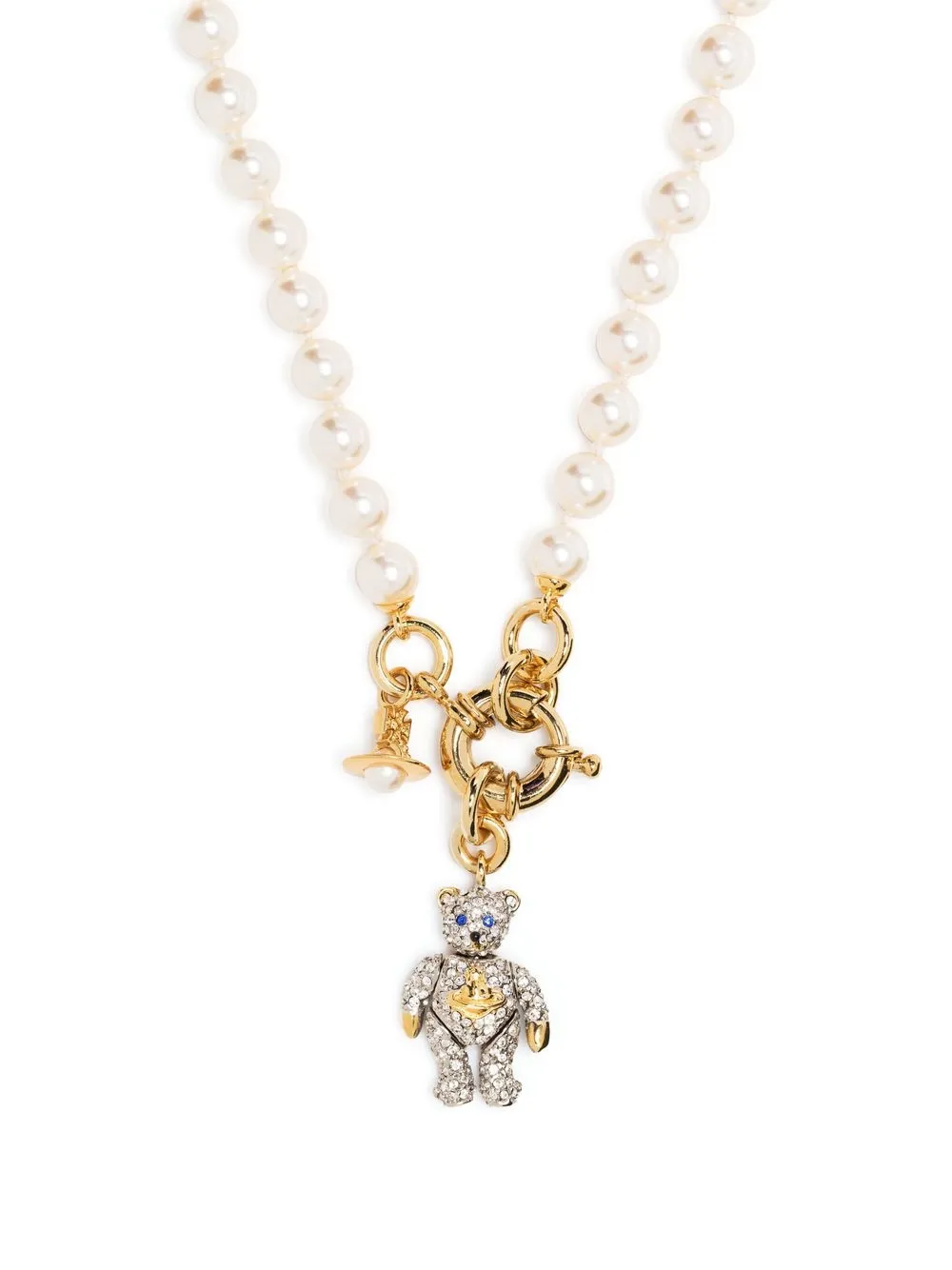 

Vivienne Westwood charm-detail pearl necklace - Gold