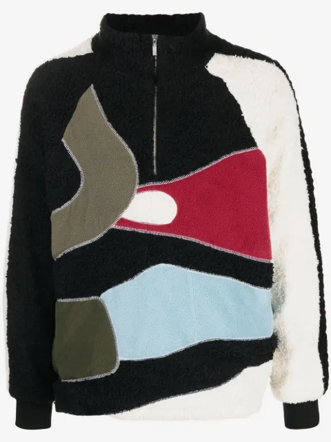 Bethany Williams half-zip fastening fleece jacket