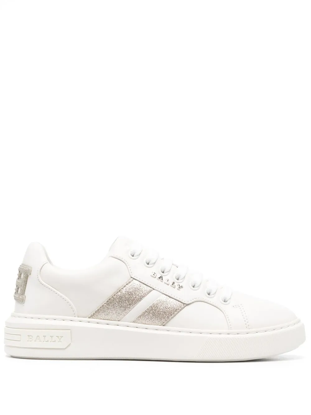 

Bally low-top lace-up sneakers - White