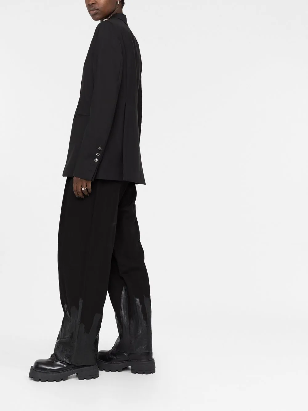 Rick Owens Single-breasted Blazer In 黑色