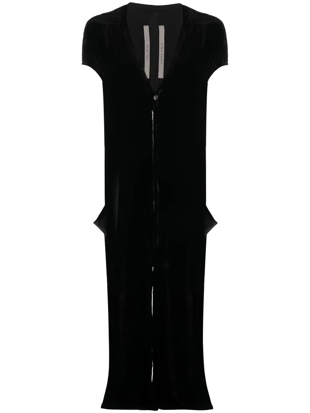 

Rick Owens V-neck zip-up jumpsuit - Black