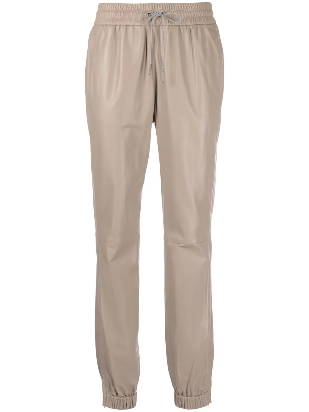 

Fabiana Filippi drawstring-waist leather trousers - Neutrals